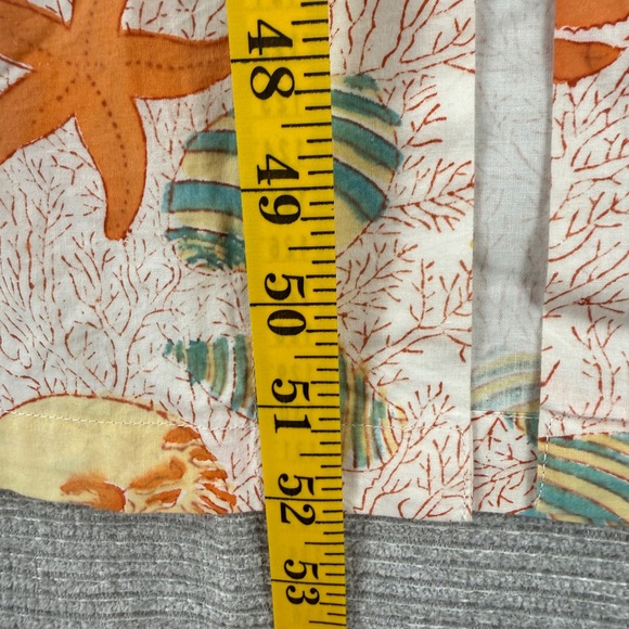 Natural Habit Women's Robe 100% Cotton Beach Kimono Nautical Starfish Shell Crab - Picture 7 of 10